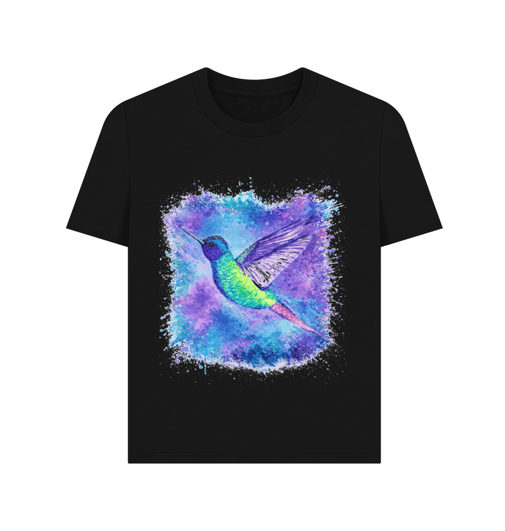 Black Printed T-shirt Front