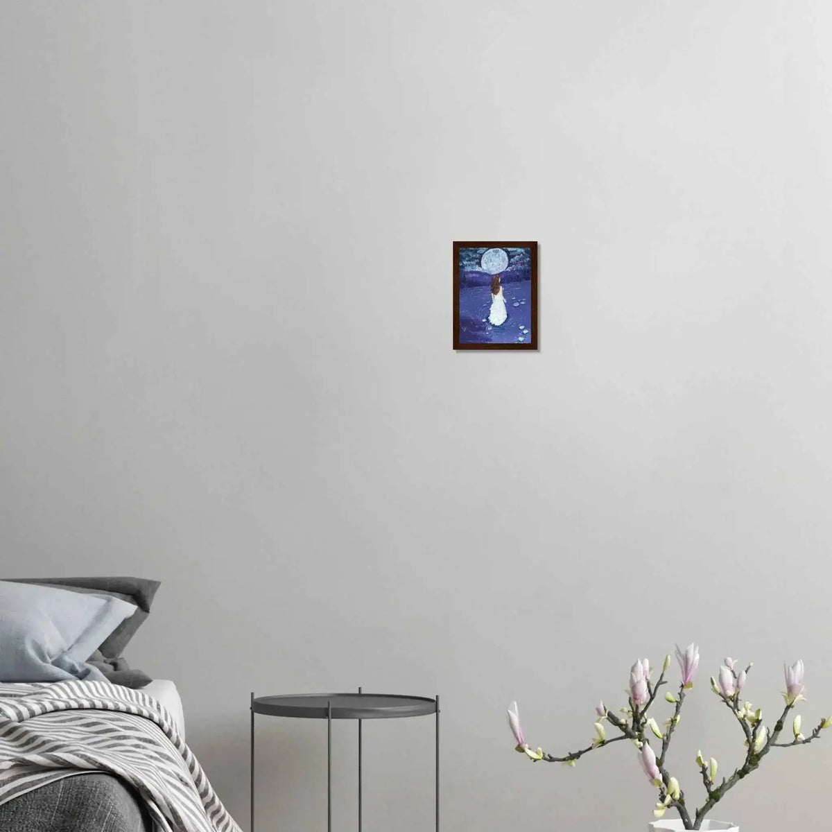 Lady of the Moon Fine Art Framed Poster