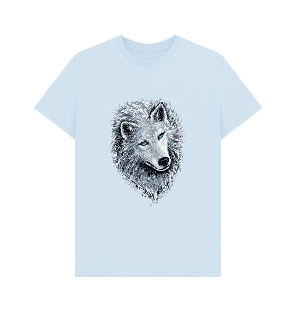 Sky Blue Printed T-shirt Front