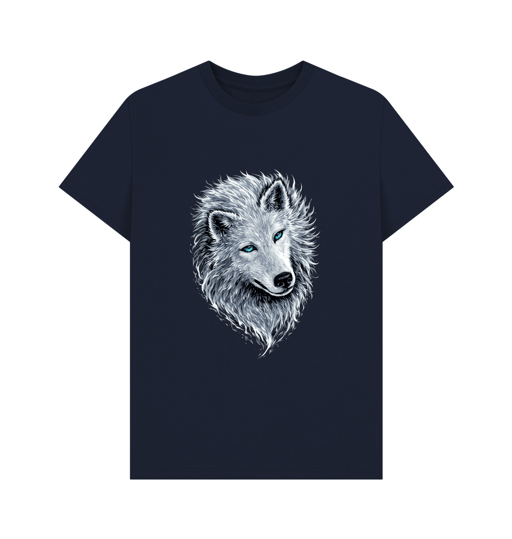 Navy Blue Printed T-shirt Front