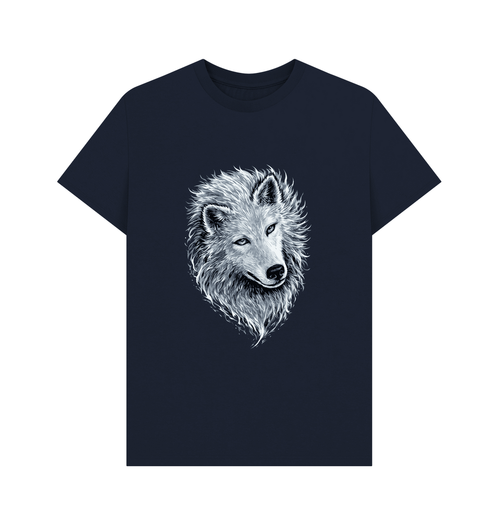 Navy Blue Printed T-shirt Front