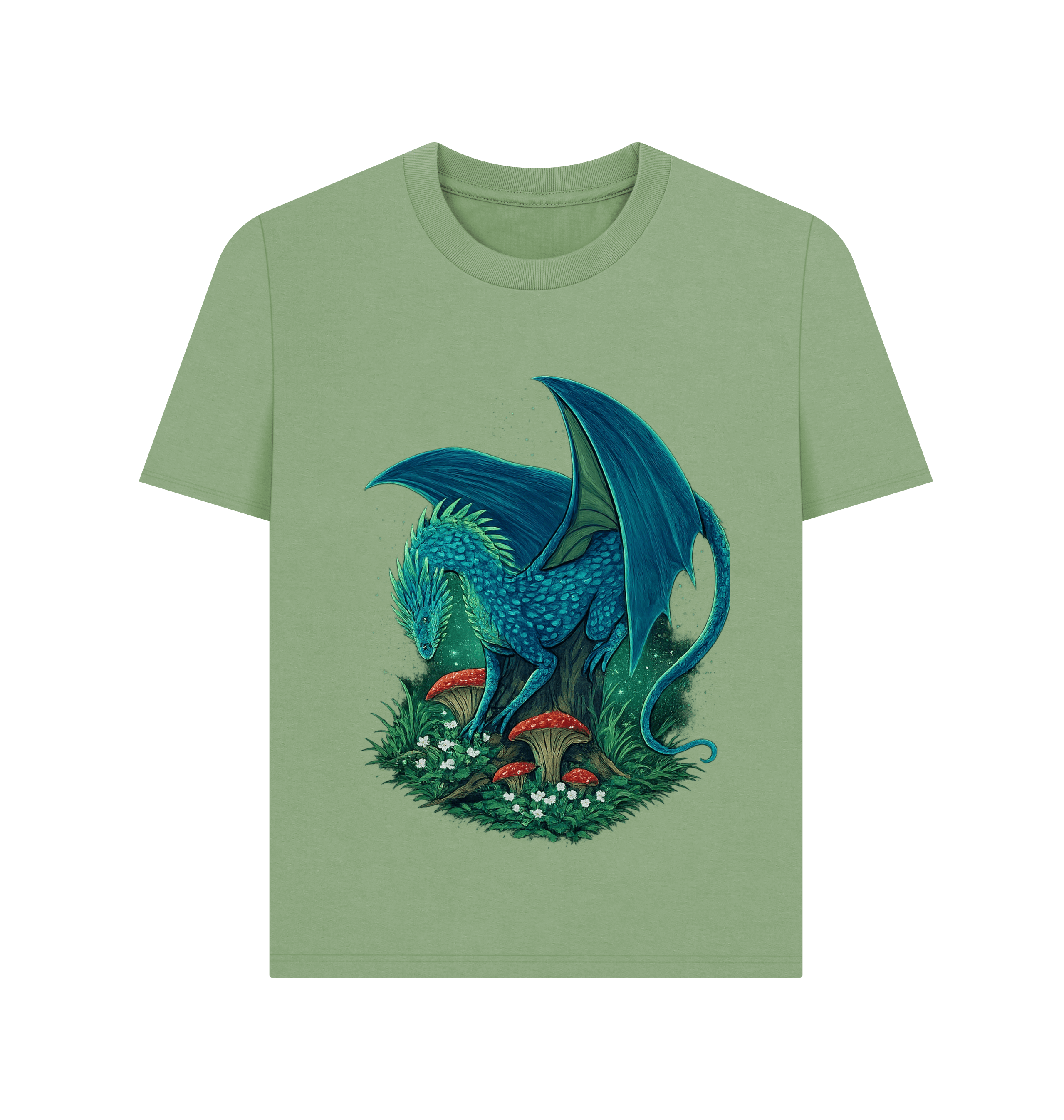 Sage Printed T-shirt Front