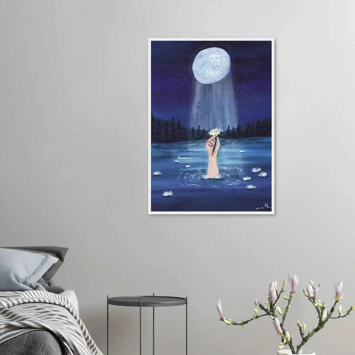 Lunar Grace - Fine Art Framed Poster