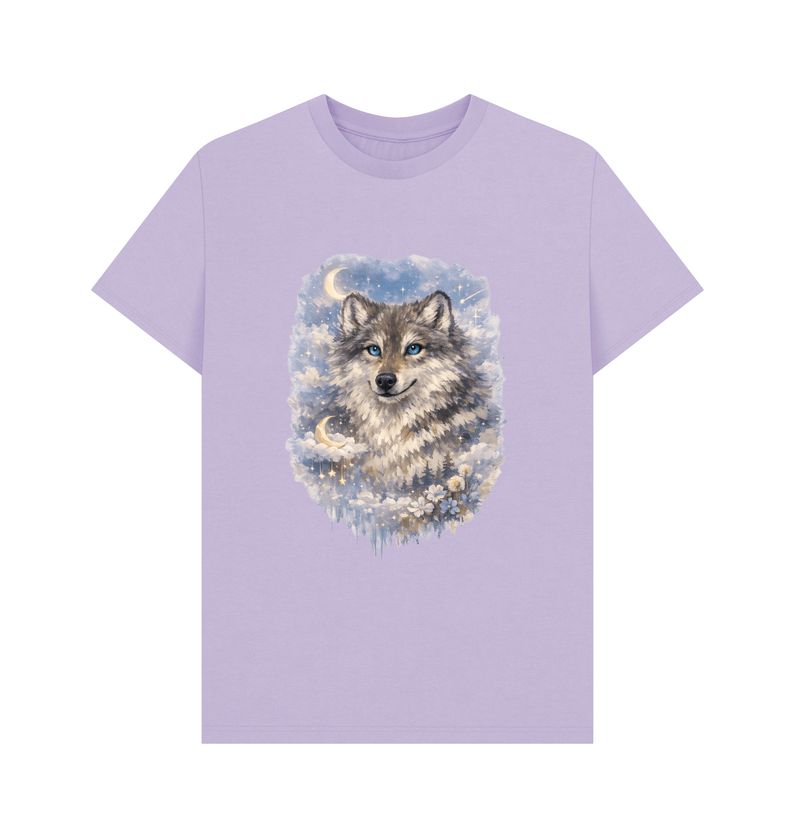 Lilac Printed T-shirt Front