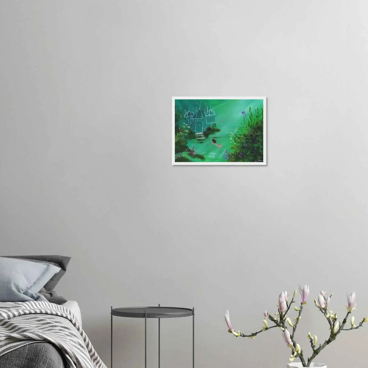 The Mermaid of the Glass Palace - Fine Art Framed Poster