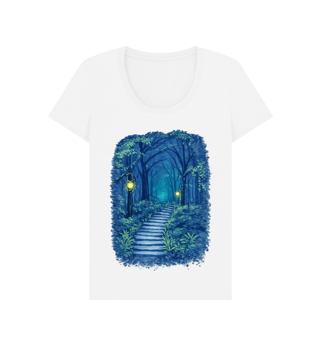 White Printed T-shirt Front