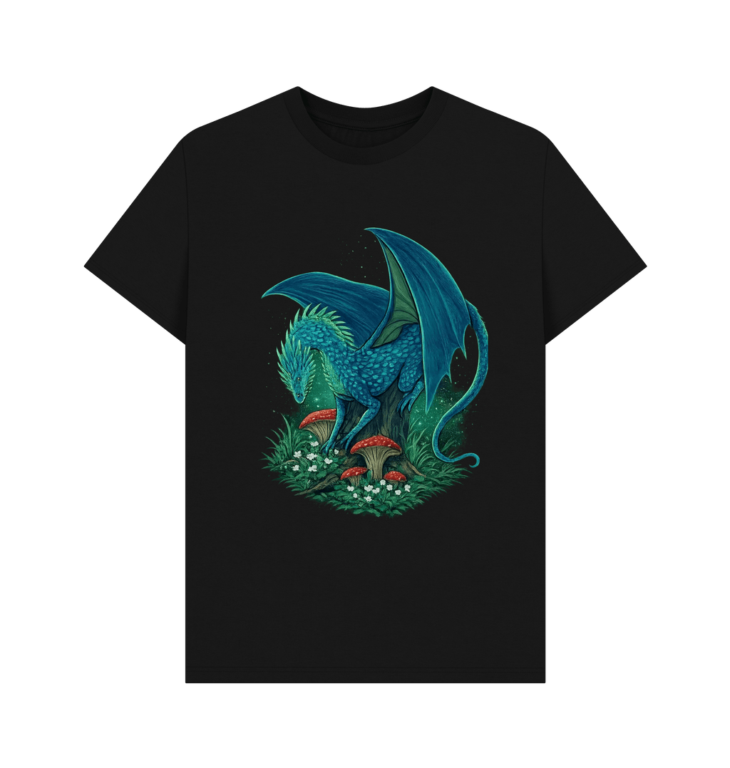 Black Printed T-shirt Front