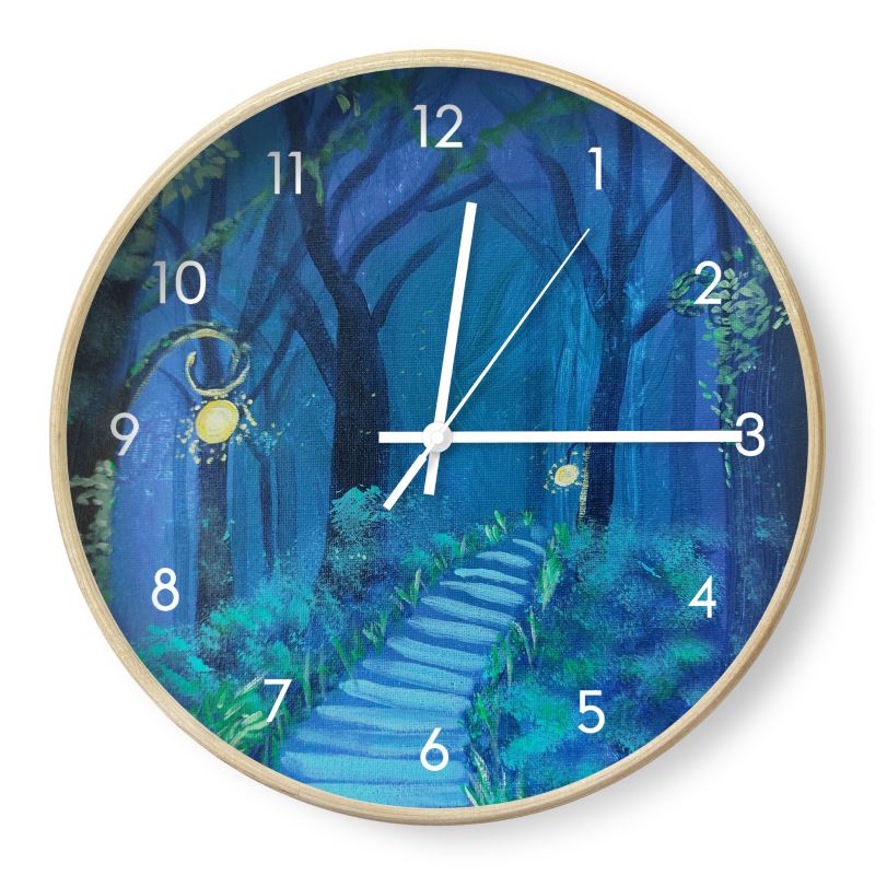 Midnight Forest Wall Clocks