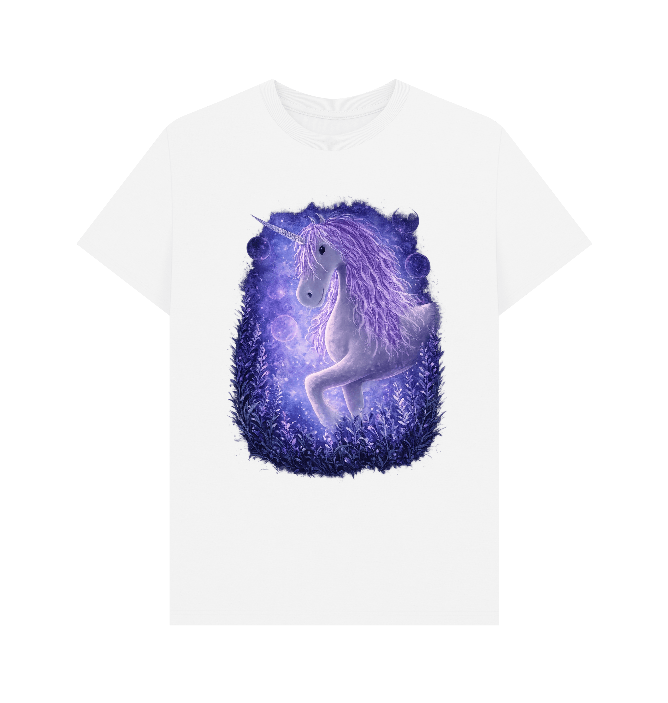 White Printed T-shirt Front