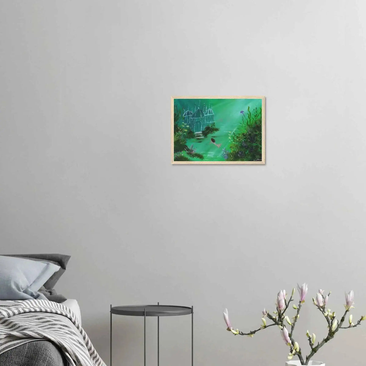 The Mermaid of the Glass Palace - Fine Art Framed Poster