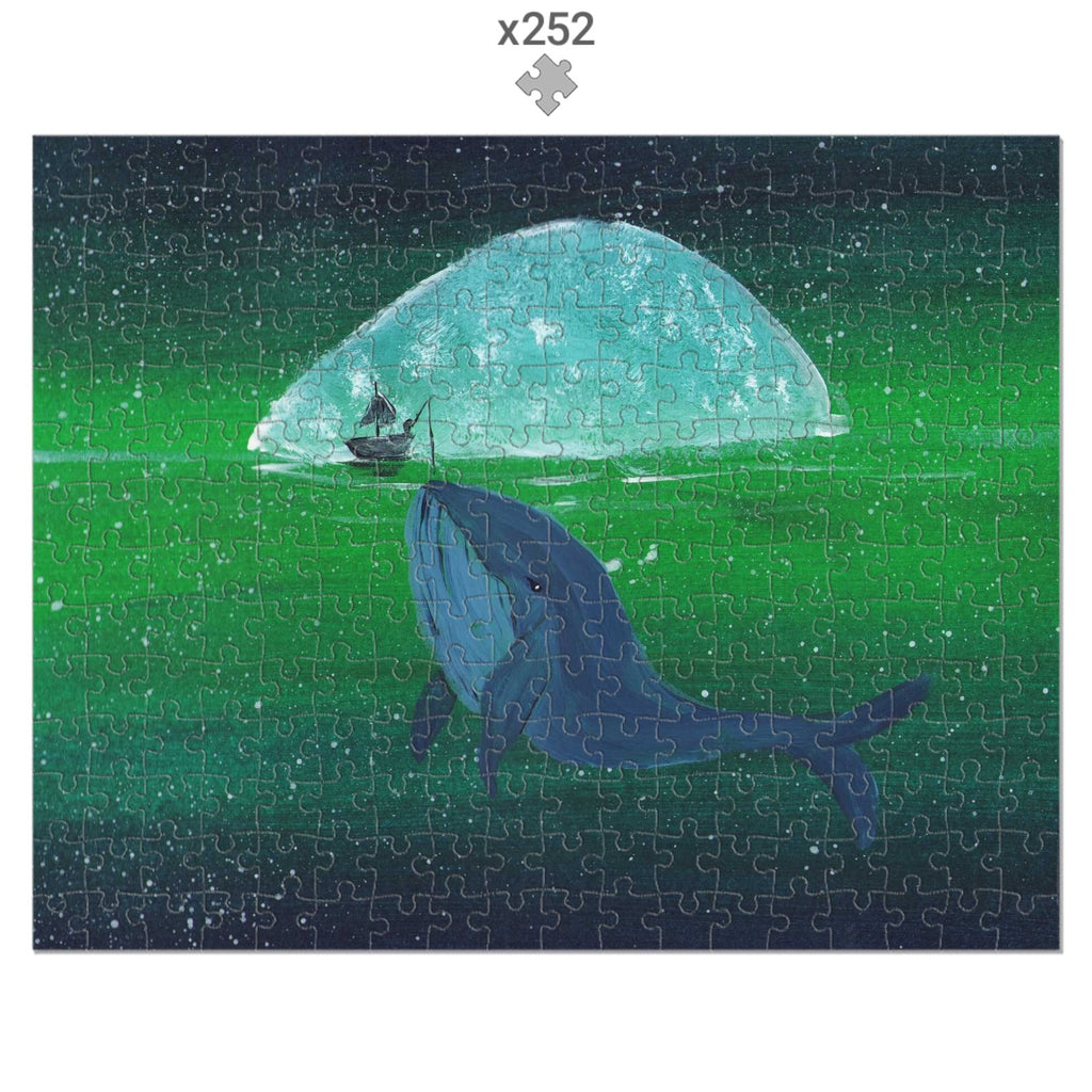Whale Moon‑Voyager – Ocean Dreaming Collection Jigsaw Puzzle