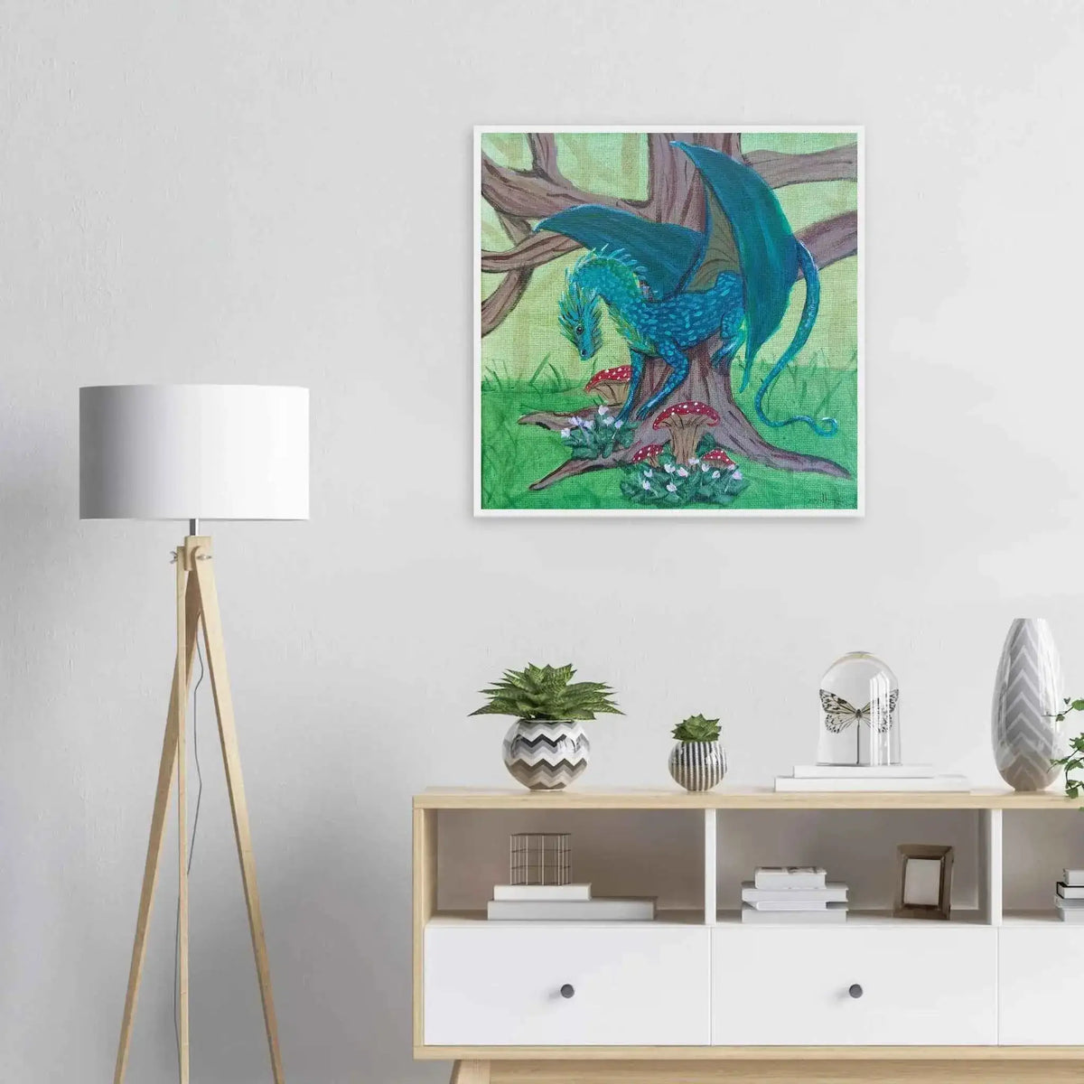 Fablewood Watcher Fine Art Framed Poster