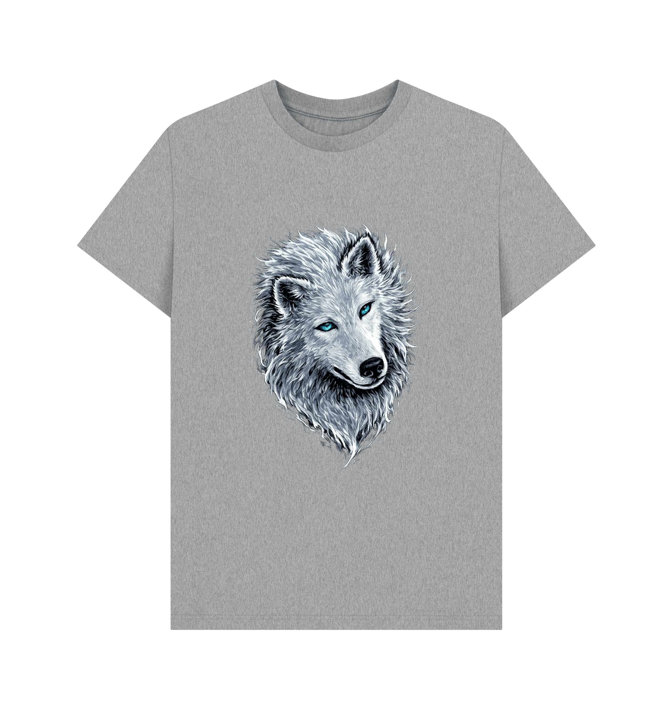 Athletic Grey Printed T-shirt Front