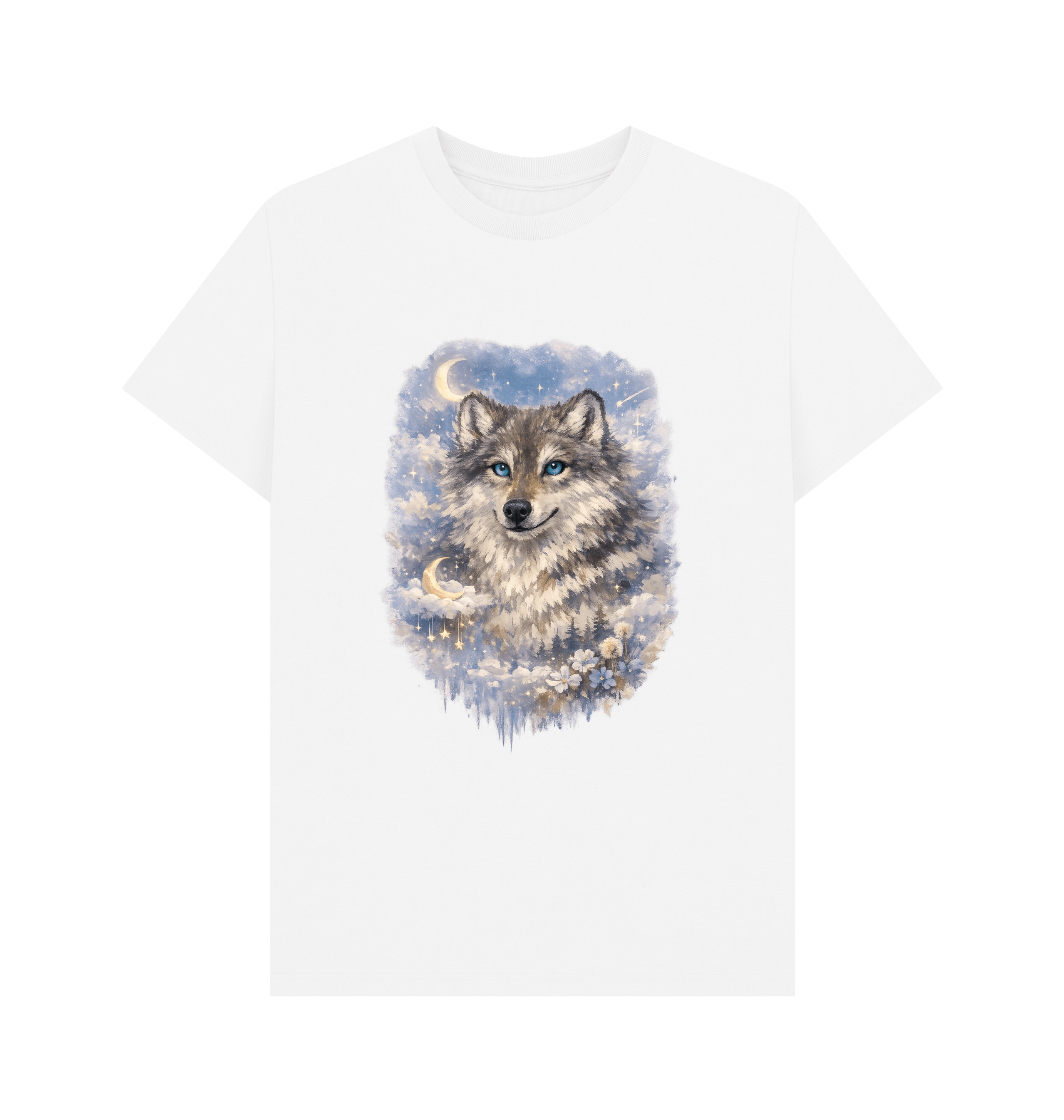 White Printed T-shirt Front