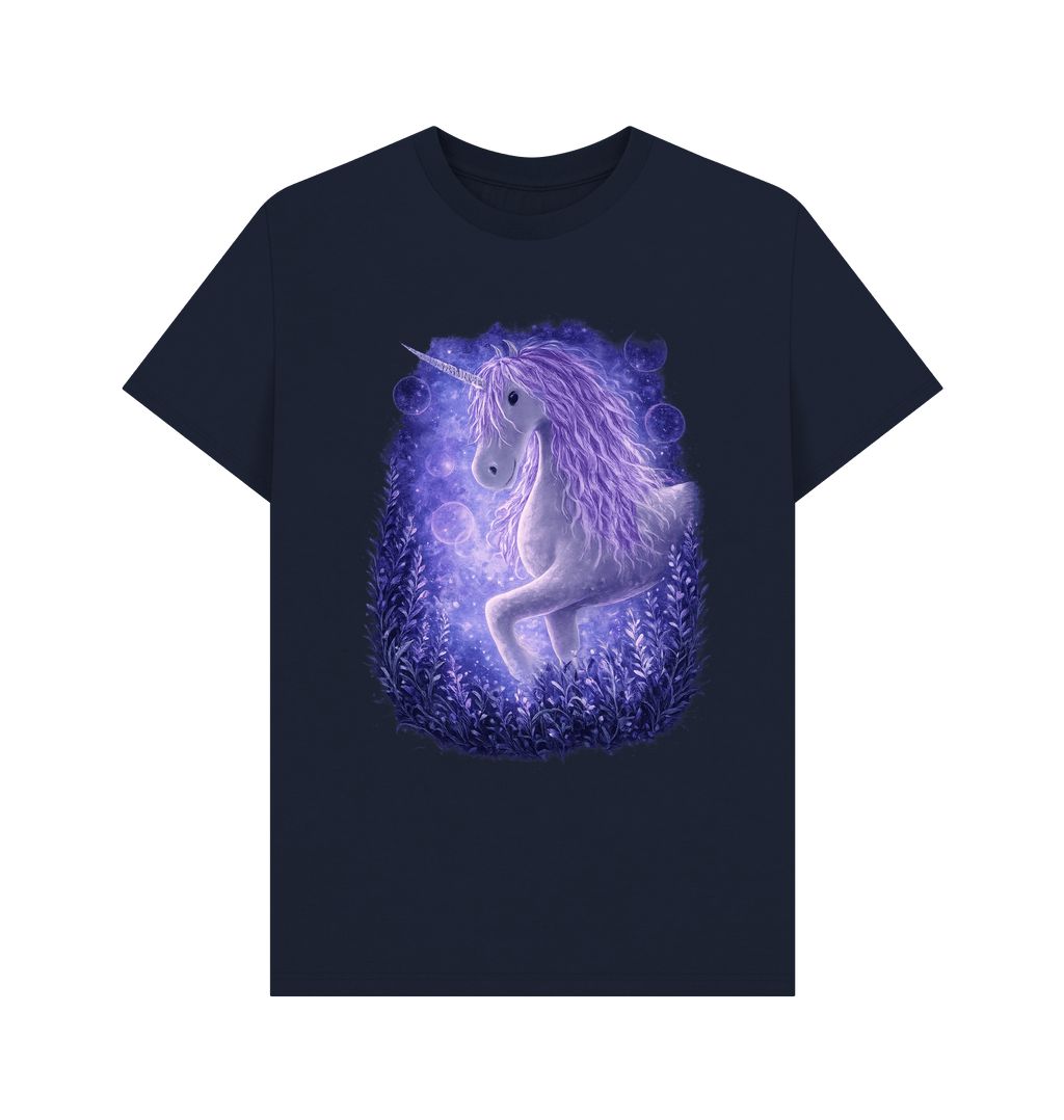 Navy Blue Printed T-shirt Front