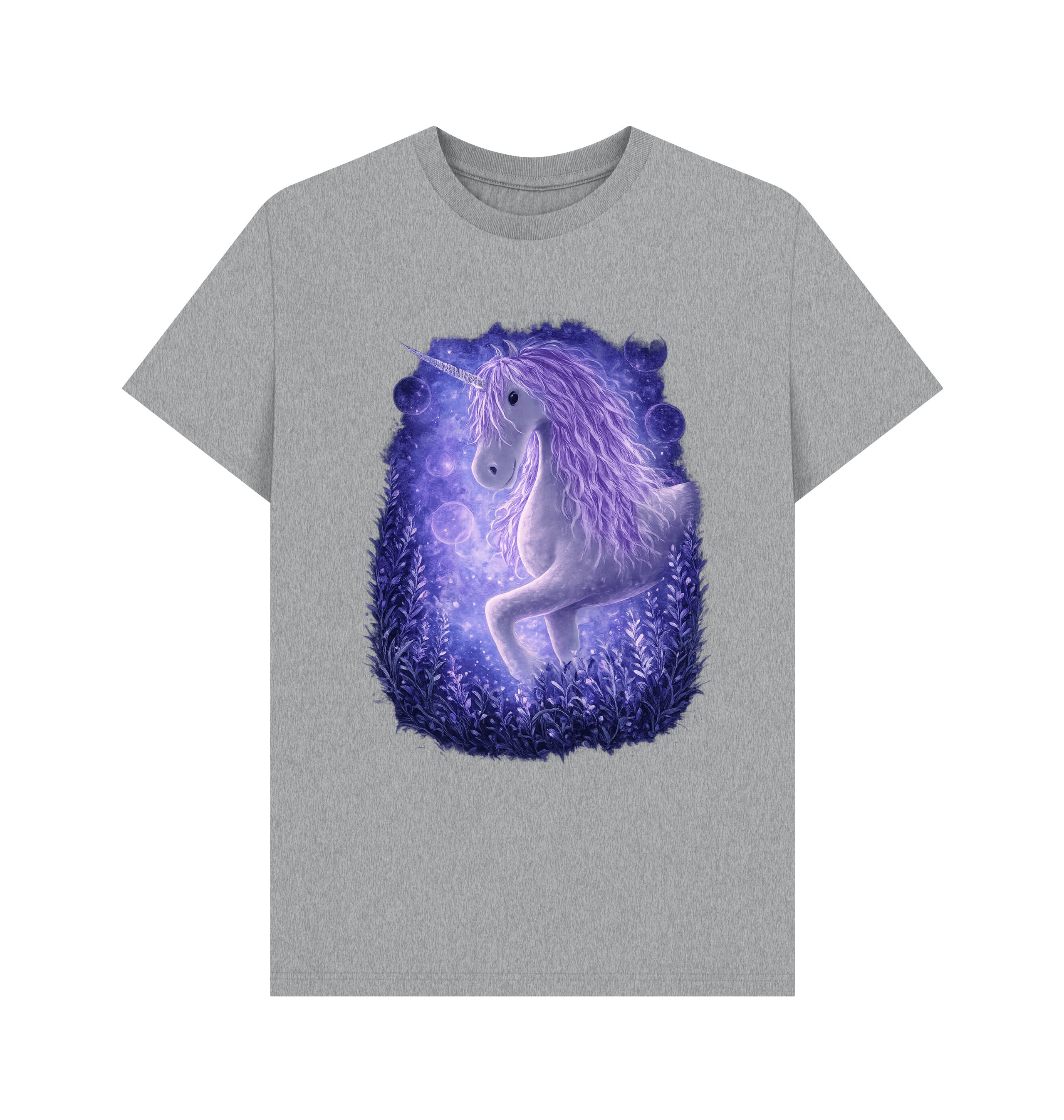 Athletic Grey Printed T-shirt Front