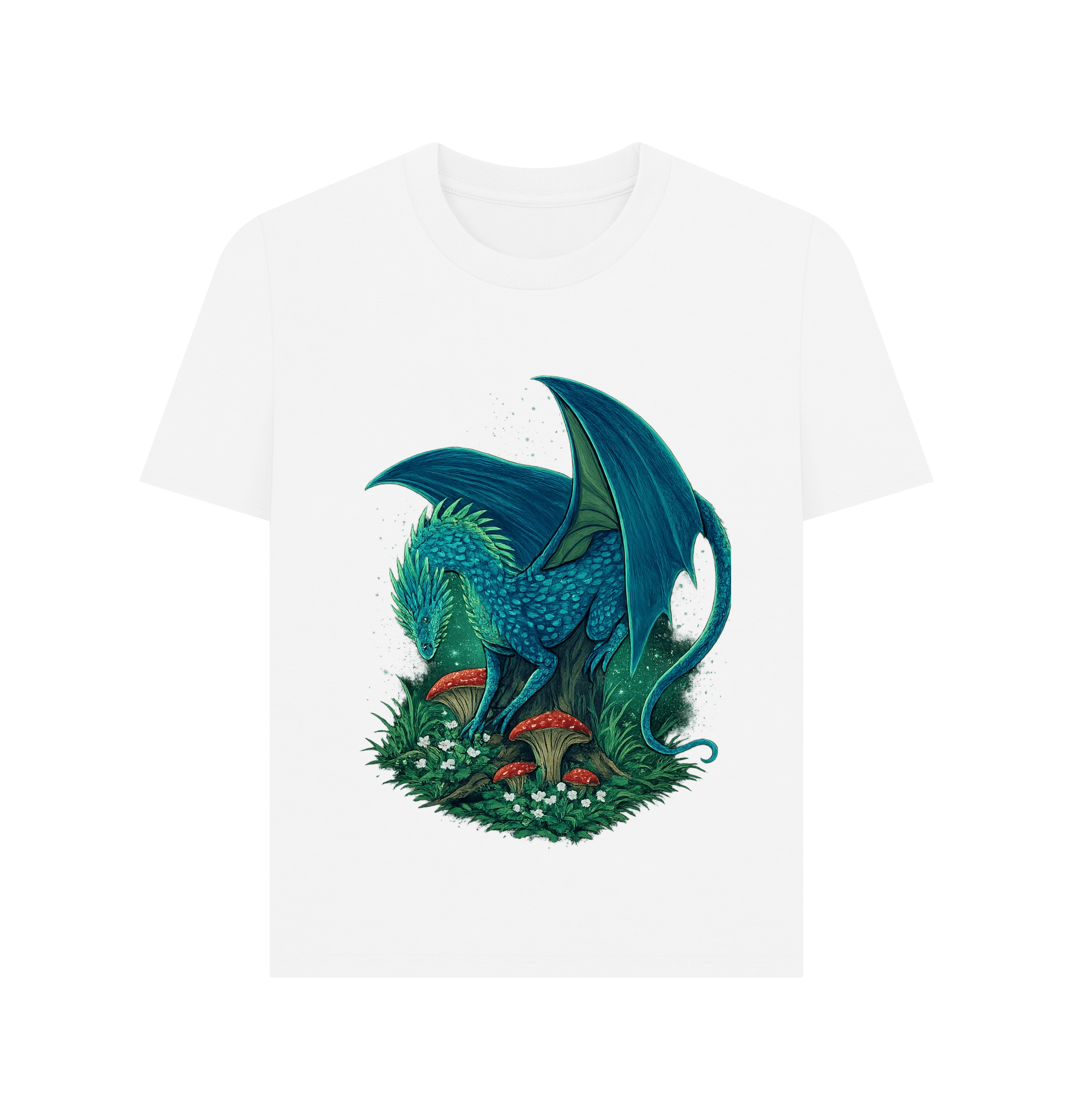 White Printed T-shirt Front