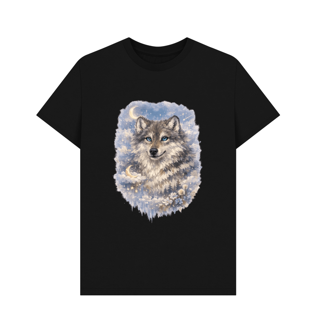 Black Printed T-shirt Front