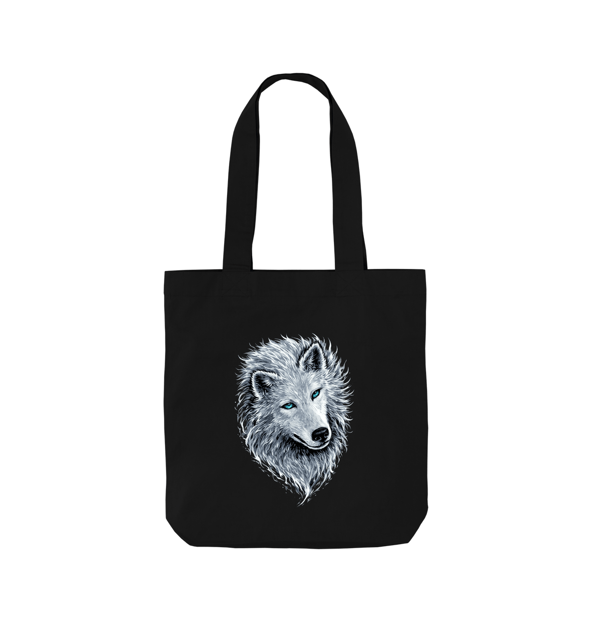 Black Printed Bag Front