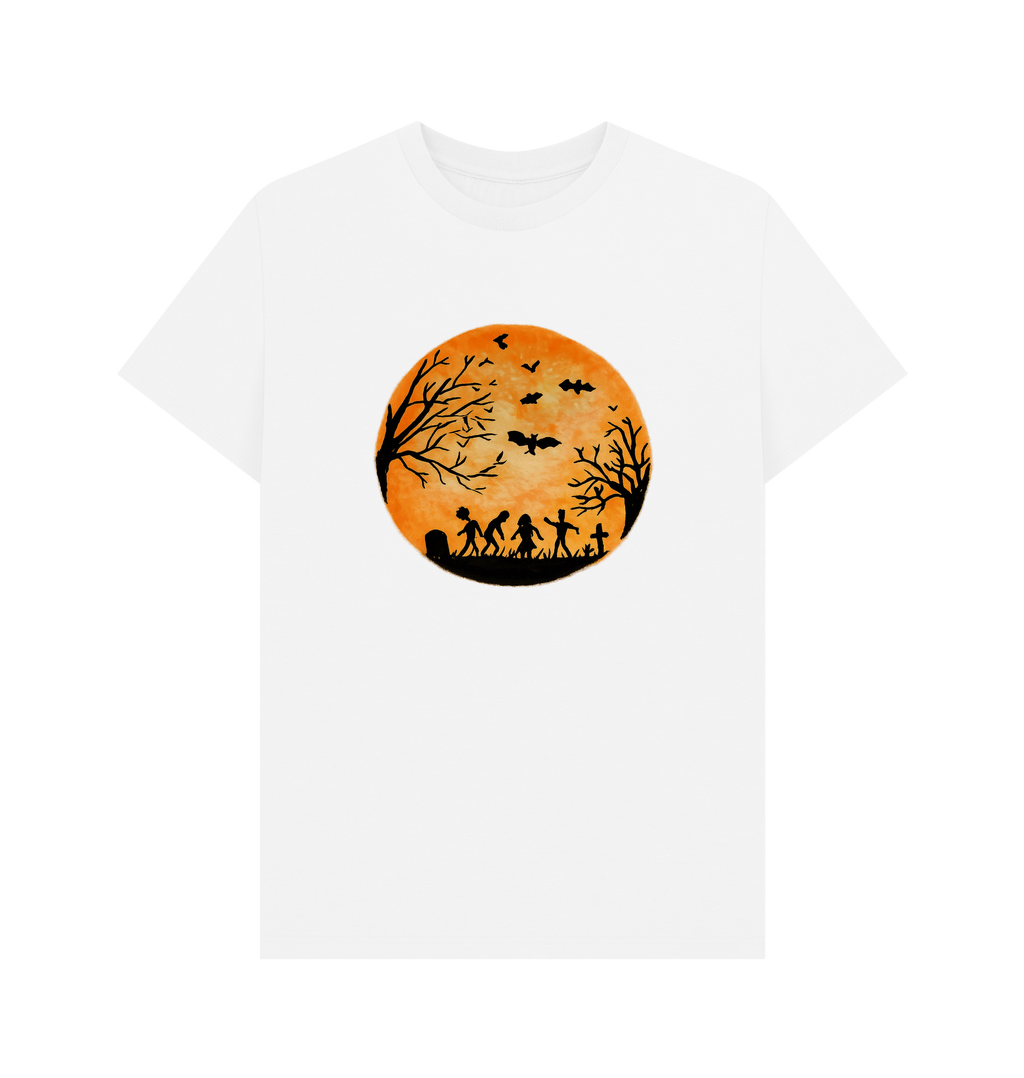 White Printed T-shirt Front