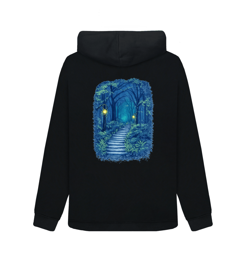 Black Zip hoody Back