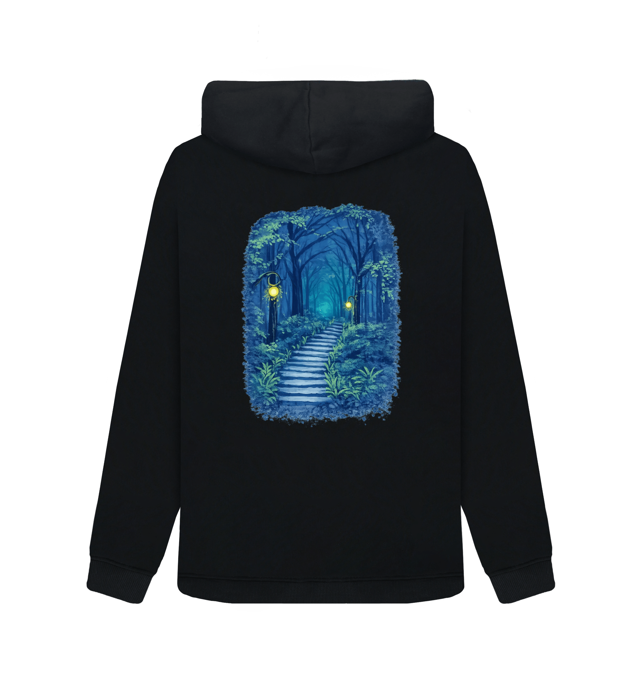 Black Zip hoody Back
