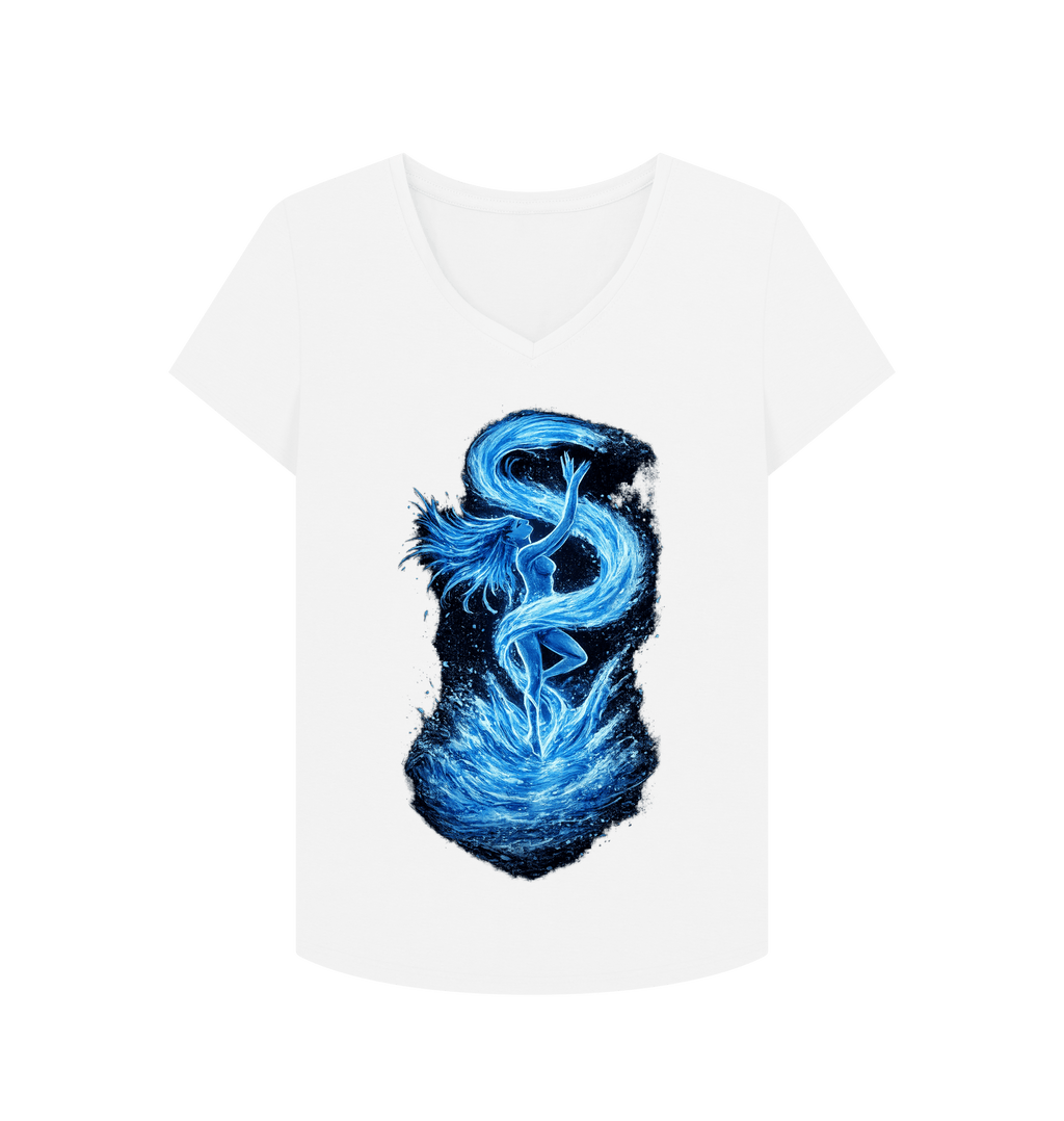 White Printed T-shirt Front