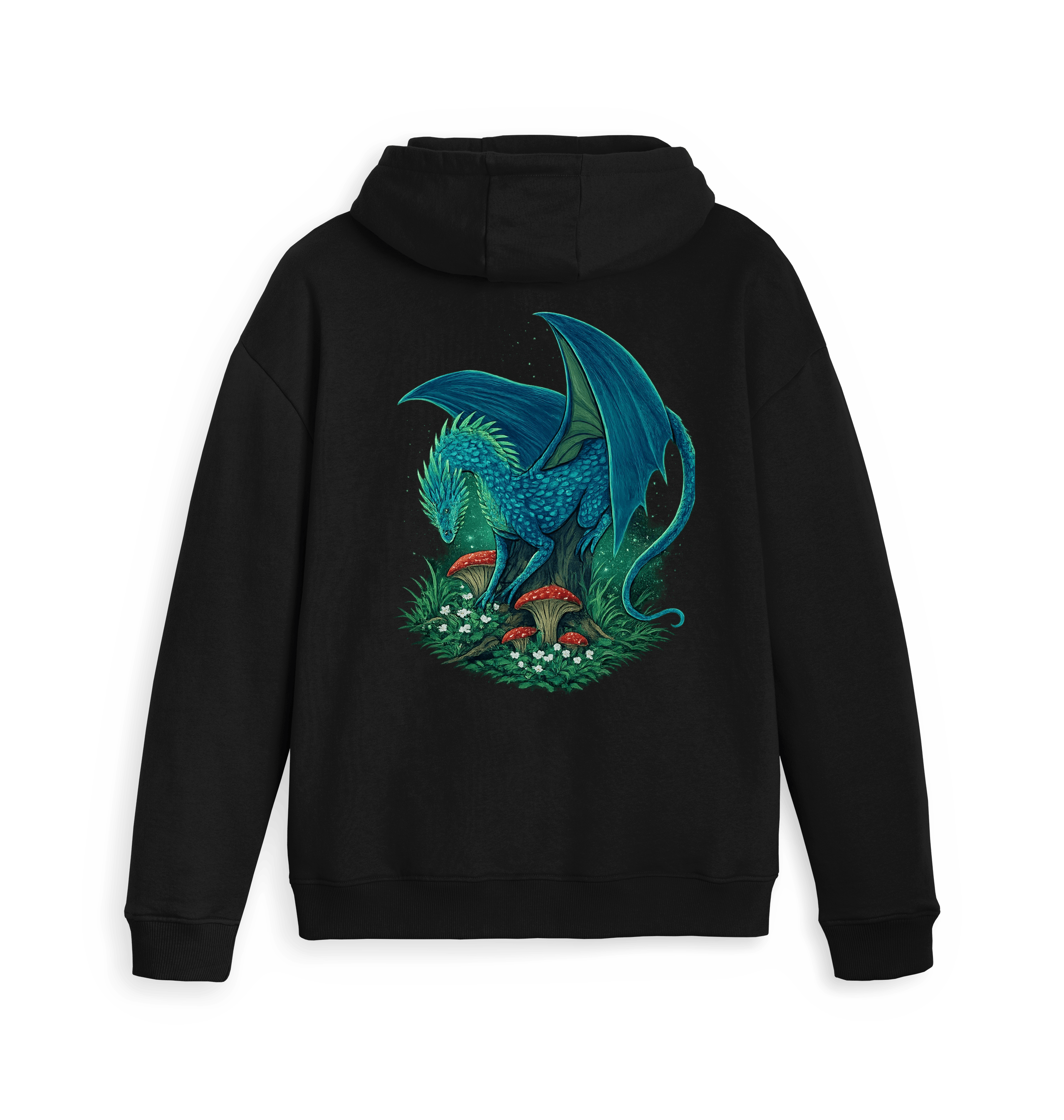 Black Zip hoody Back