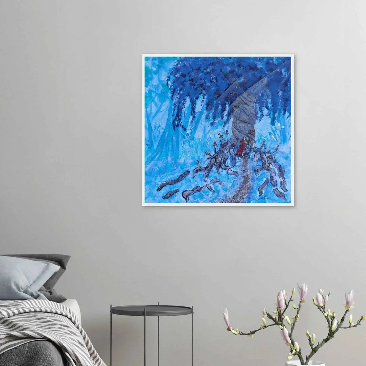 Sanctum of the Fallen Blades Fine Art Framed Poster