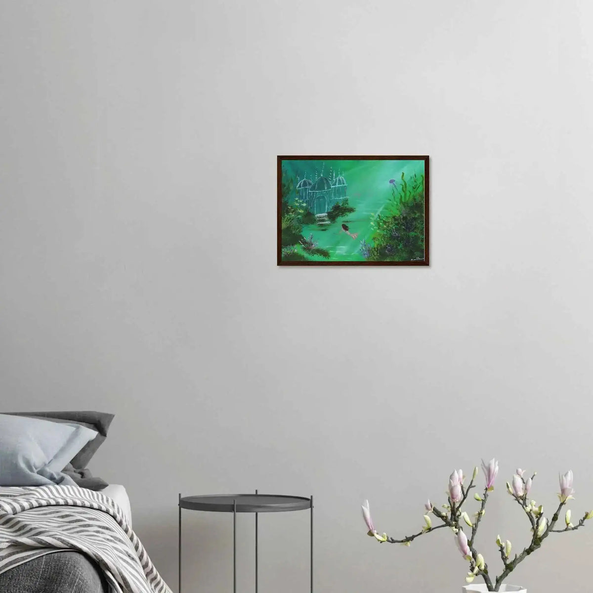 The Mermaid of the Glass Palace - Fine Art Framed Poster