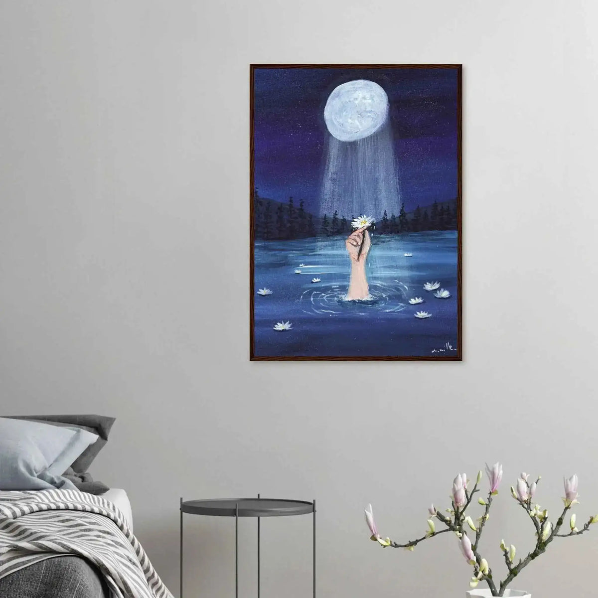 Lunar Grace - Fine Art Framed Poster