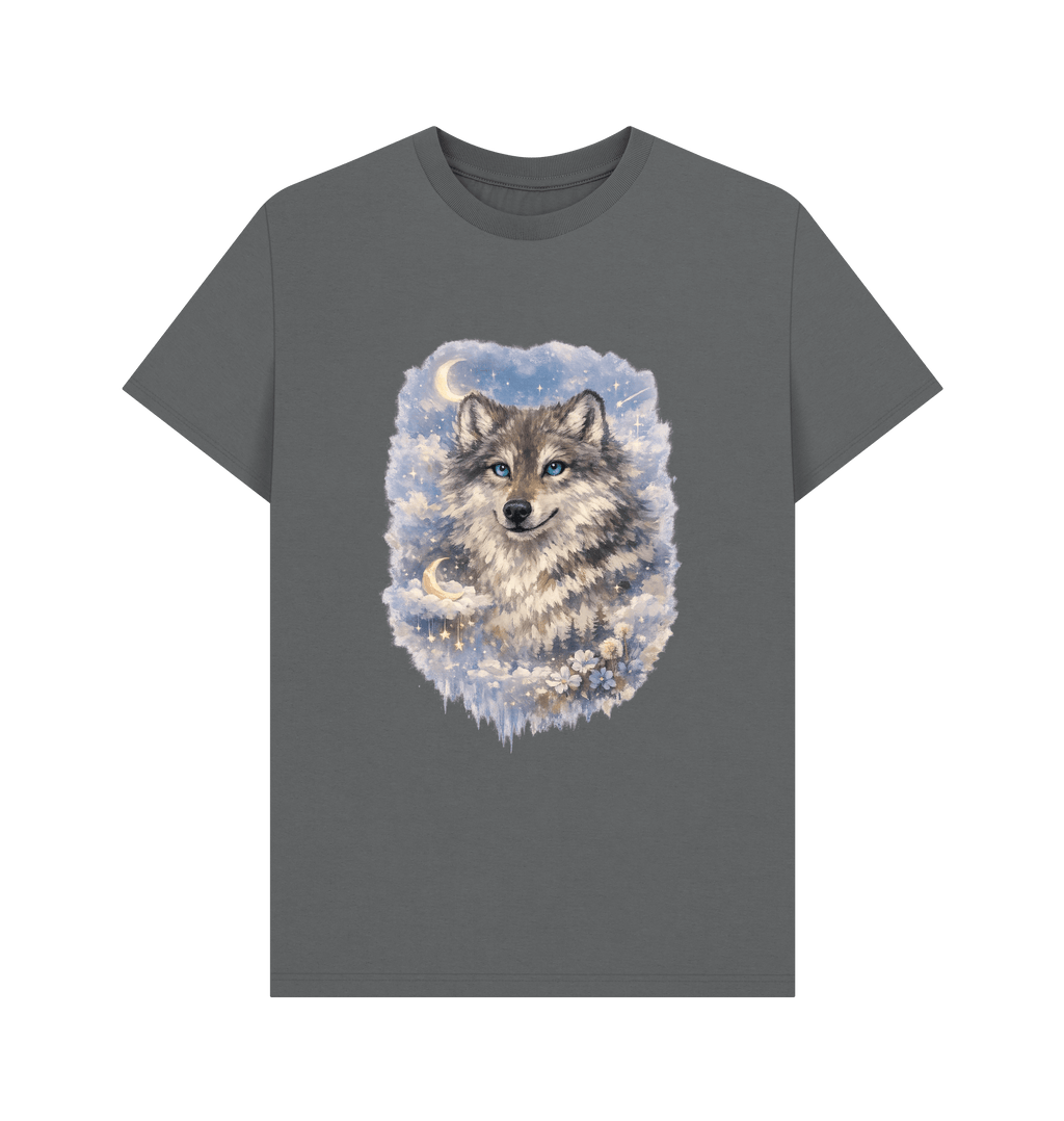 Slate Grey Printed T-shirt Front