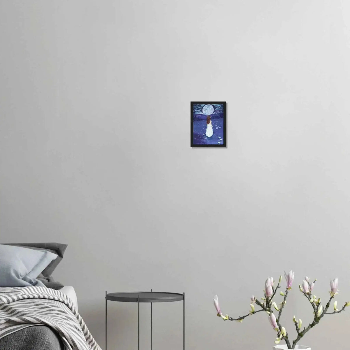 Lady of the Moon Fine Art Framed Poster