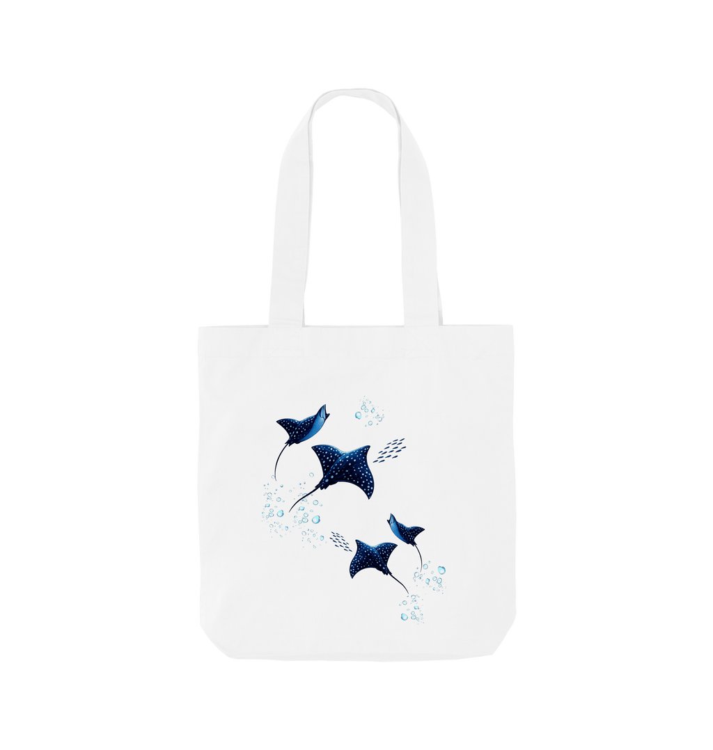 White Printed Bag Front