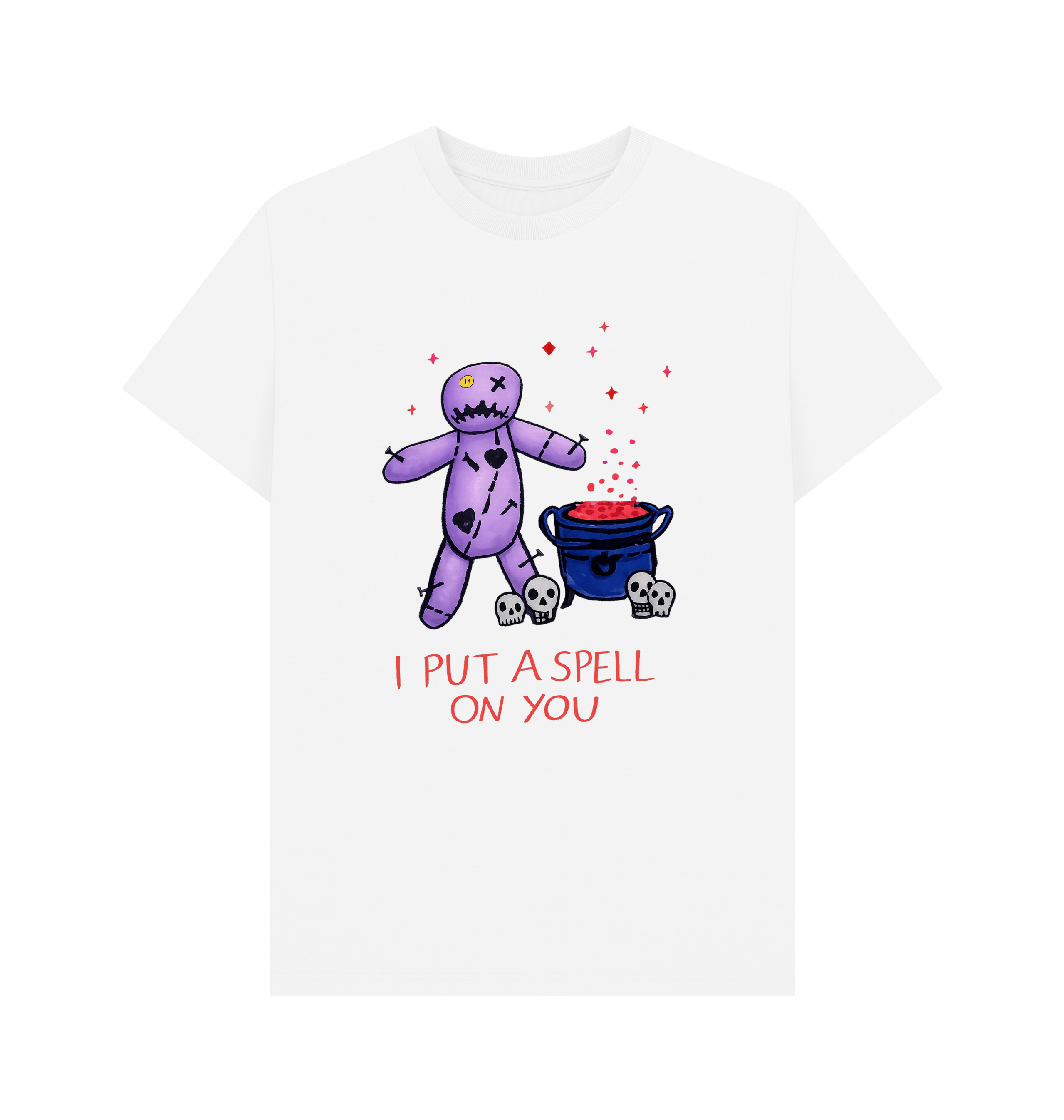 White Printed T-shirt Front