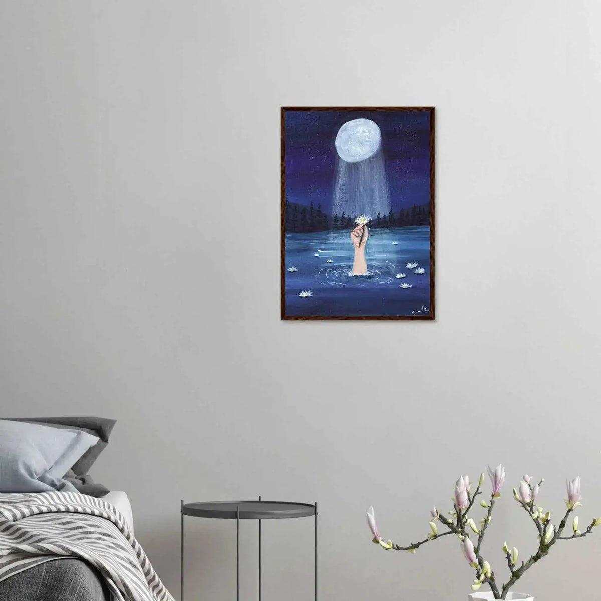 Lunar Grace - Fine Art Framed Poster
