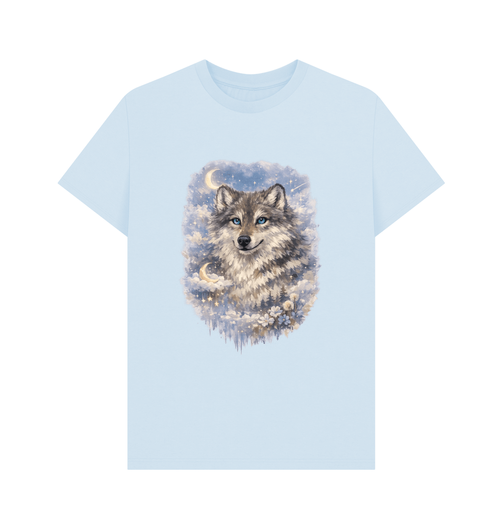 Sky Blue Printed T-shirt Front