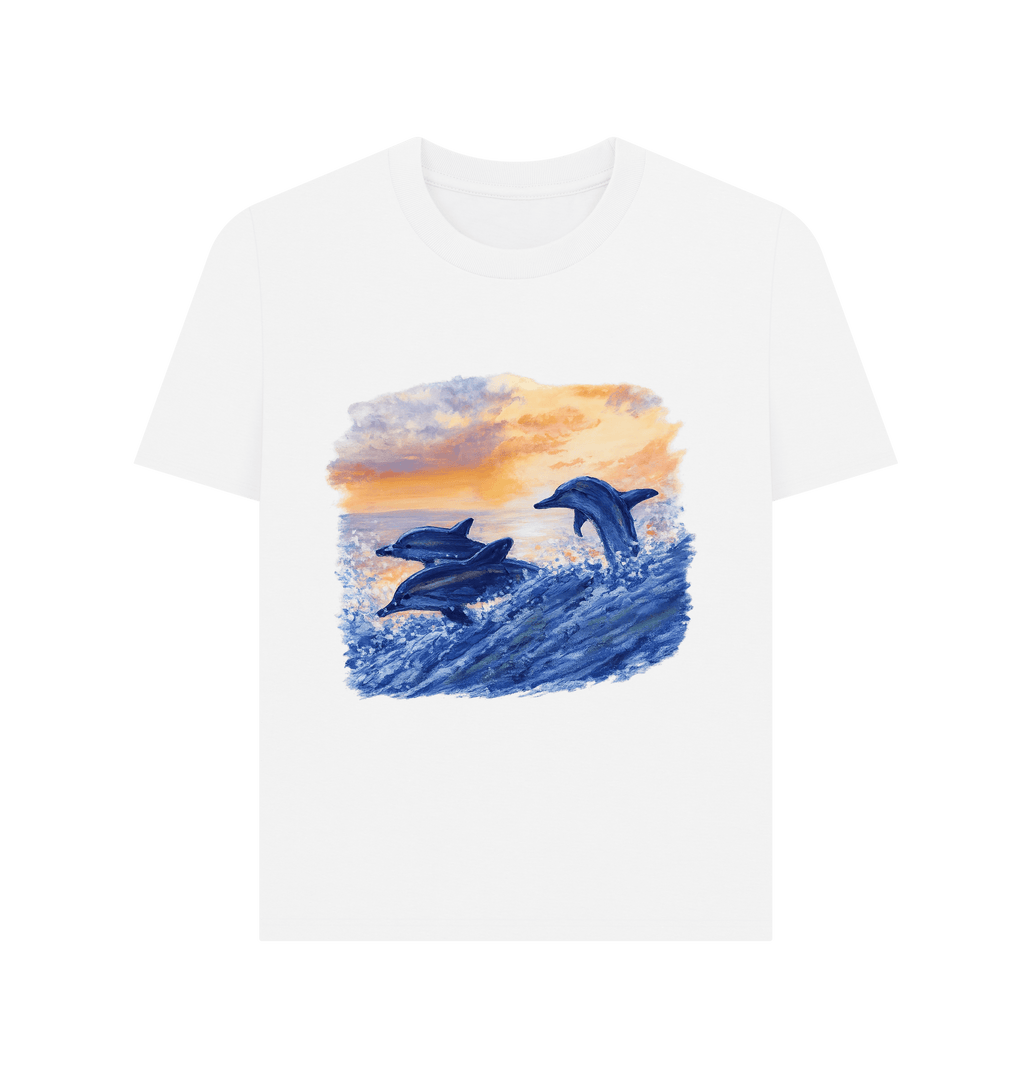 White Printed T-shirt Front