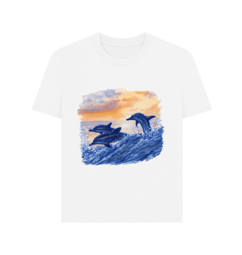 White Printed T-shirt Front