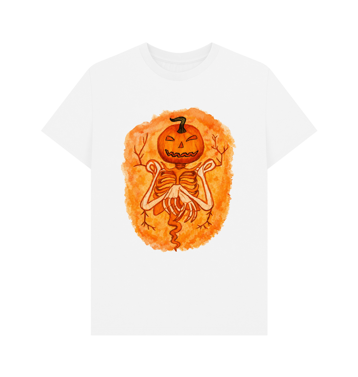 White Printed T-shirt Front