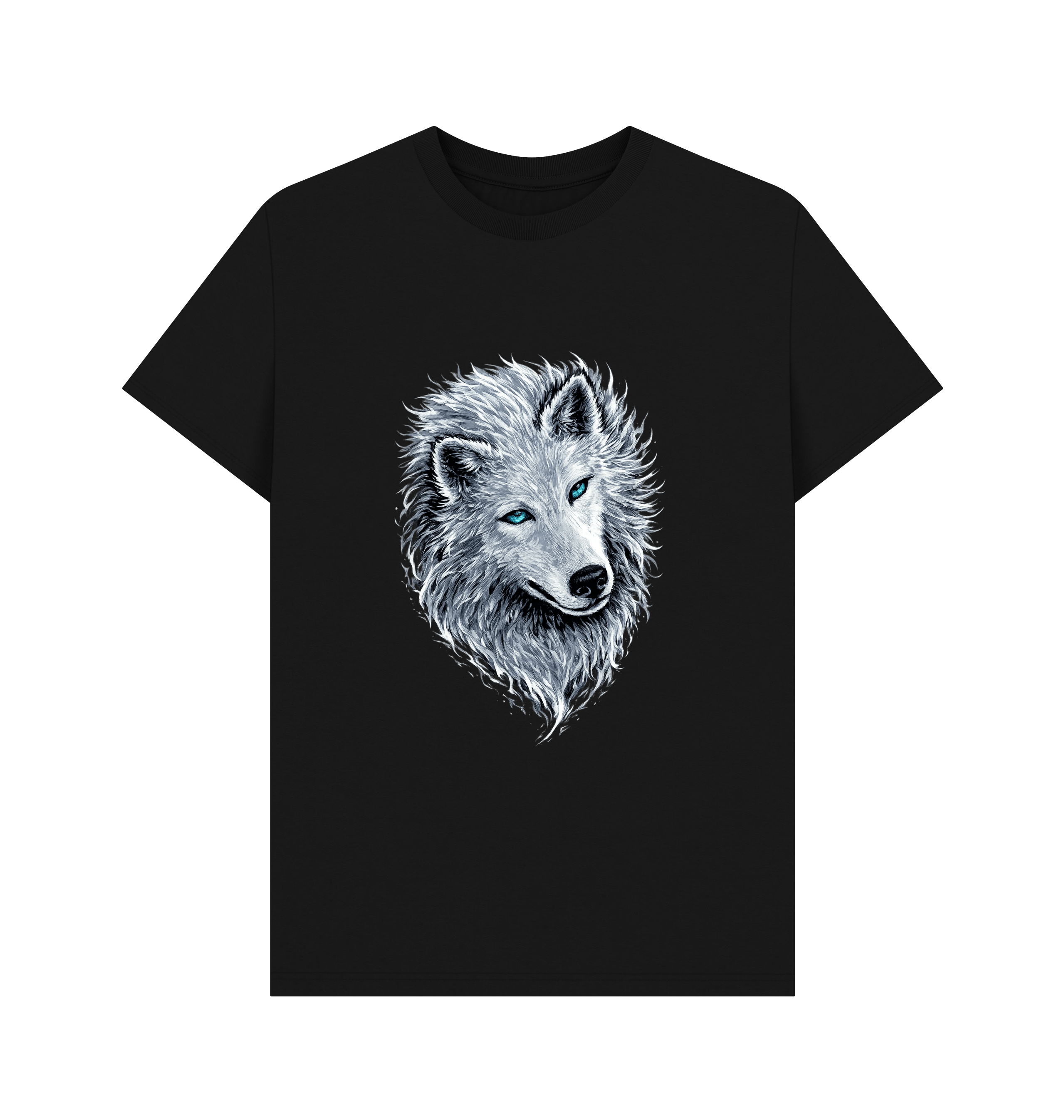 Black Printed T-shirt Front