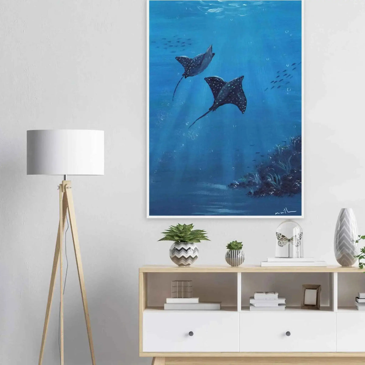 Elevate Your Home with the Manta Ballet Art Print – A Framed Masterpiece
