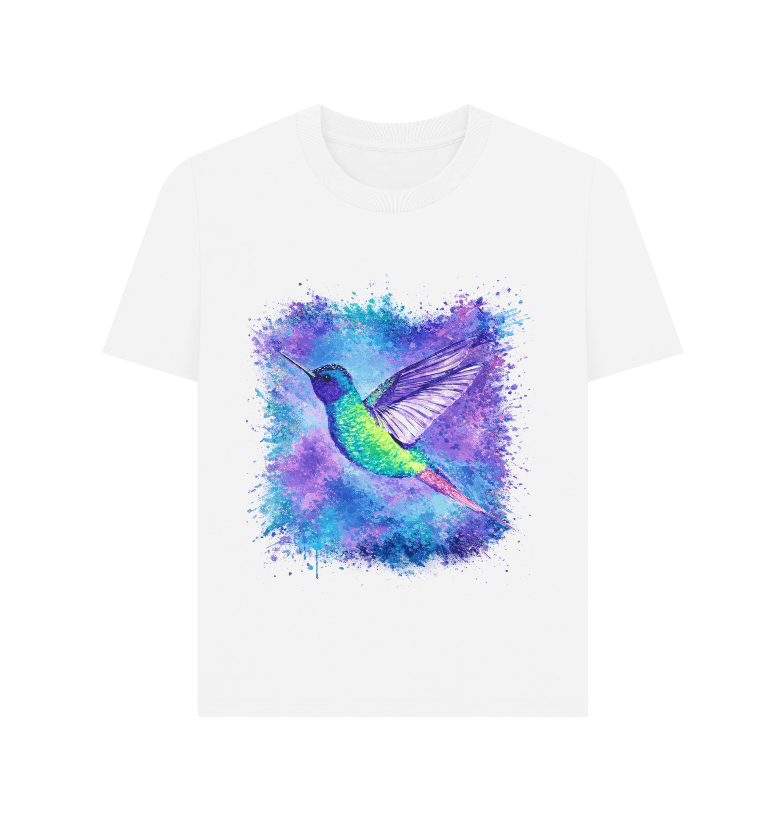 White Printed T-shirt Front