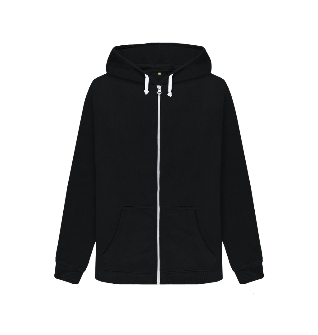 Black Zip hoody Front