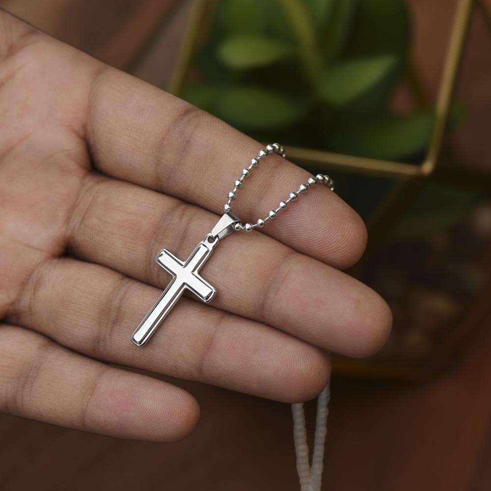 Guided by Light – Celestial Cross Necklace - The Sleepy Easel