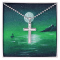 Guided by Light – Celestial Cross Necklace - The Sleepy Easel