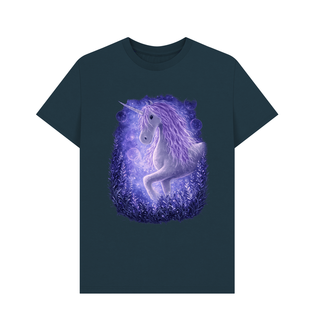 Denim Blue Printed T-shirt Front