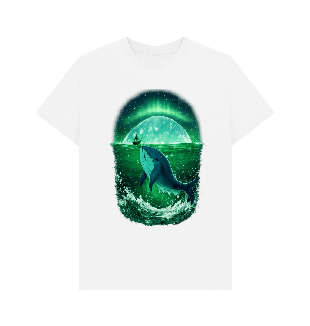 Whale Moonrise Mens T-shirt