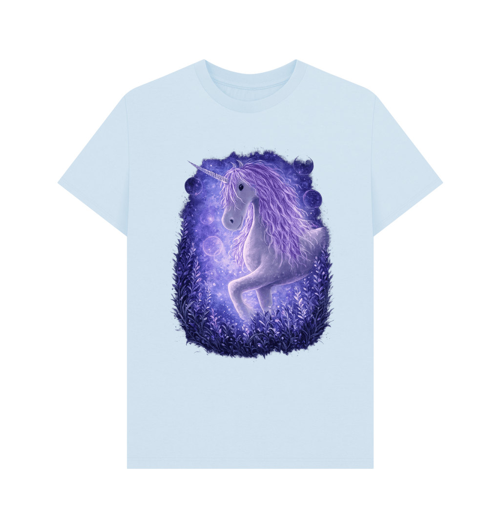 Sky Blue Printed T-shirt Front