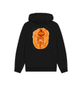 Black Printed Hoody Front